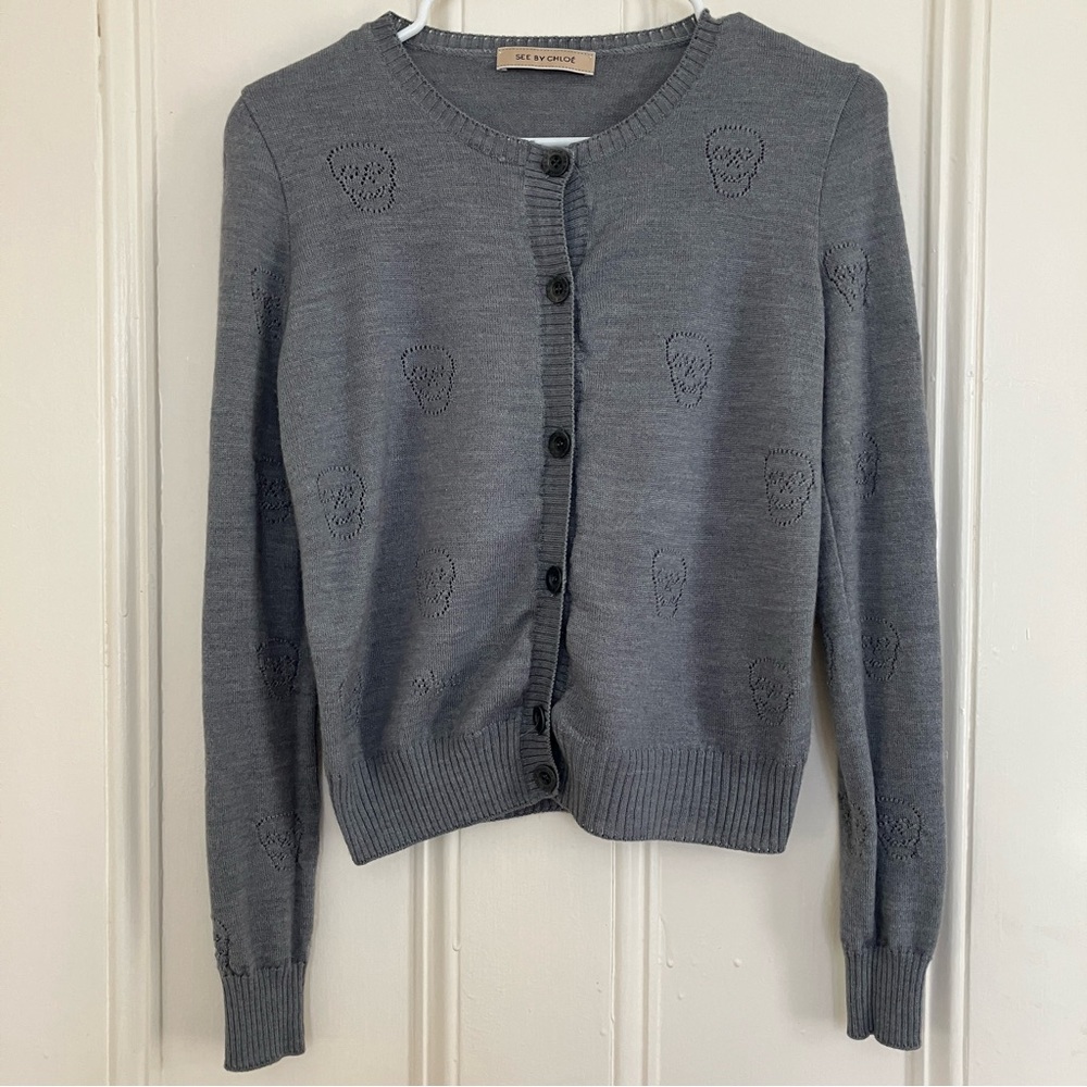 See By Chloe Wool Blend Cardigan